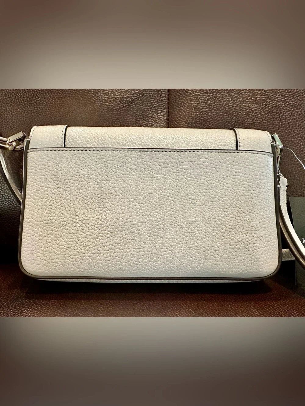 NWT ❤️ kate spade New York Lena Pebbled Leather Crossbody in Parchment MSRP $299